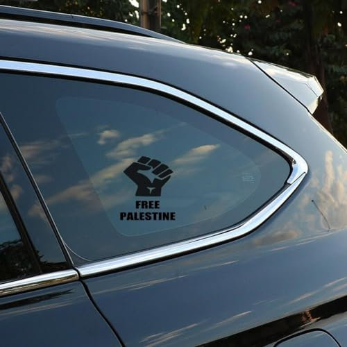 5 PCS Free Palästina Flagge Auto Aufkleber Kostenlose Palästina Faust Aufkleber für Auto Stoßstange PVC Wasserdicht Palesti Fenster Unterstützung