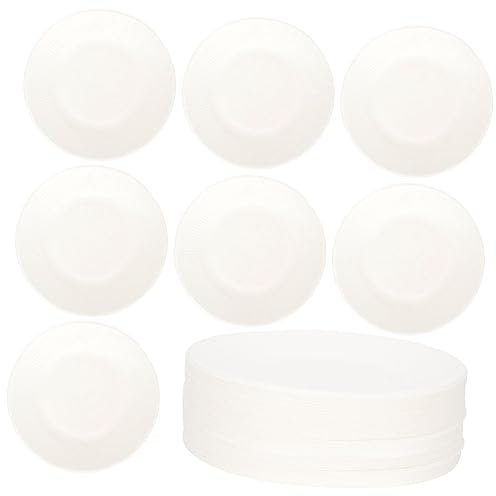 HOMSFOU 50 Pezzi Vassoio Carta Usa e Getta Posate Teglia Per Pizza Piatti Di Carta Per Il Compleanno Forniture Per Feste Di Compleanno Piatti Da Festa Bambino Barbecue Piatto Pizza