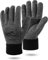 normani Wollhandschuhe Fingerhandschuhe mit Thinsulate™ Thermofutter und Fleece Innenmaterial - Strickhandschuhe für Damen und Herren (XS bis 4XL) Farbe Grau/Silikonschicht Größe S-M