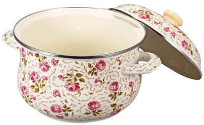 MILISTEN 18cm Emaille Suppentopf Suppentopf Für Zuhause Multifunktionaler Topf Familienkochen