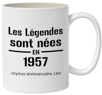 CADEAUX.COM - Mug personnalisé - Les Légendes sont nées en 1957