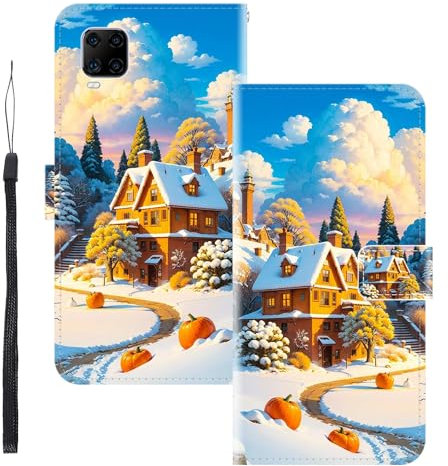 WUACYEAMING Funda para ZTE Smartphone AXON 11 5G,con Soporte/Ranura de Tarjeta Cubierta Premium Magnético Suporte TPU Protectora Fundas PU Cuero Flip Multifuncional Casa