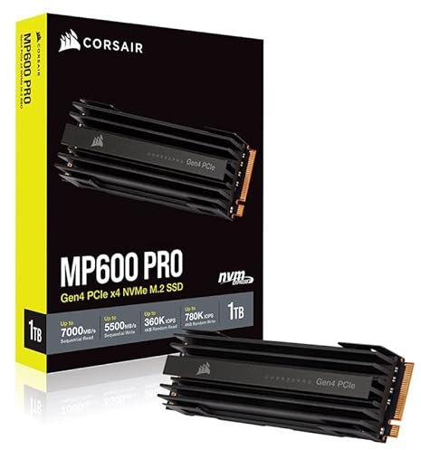 Corsair Force MP600 PRO NVMe SSD, PCIe 4.0 M.2 Type 2280-1 To