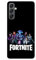 Transparente Designhülle für Samsung Galaxy, Bedruckt in Frankreich, Videospiele, Fortnite Team - Galaxy A15