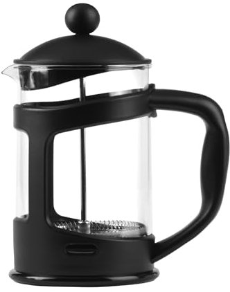 KIAPPO French Press 350 ml - für Kaffee, Tee, Kräuter - Teebereiter - Kaffeepresse - Presskanne - Spülmaschinenfest - Aus Glas und Edelstahl - mit Henkel aus Kunststoff