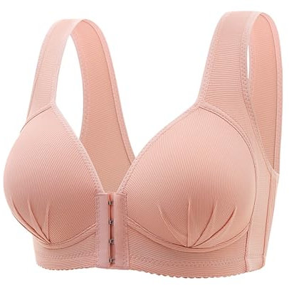 CXKOLD Reggiseno Aperto Davanti Hot Reggiseno Senza Spalline Non Imbottito Reggiseni per Donne anziane Top con Lacci Frontali Reggiseno Adesivo Seno Grande