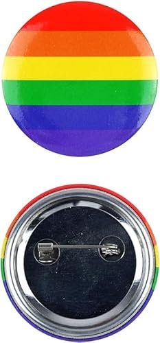 ANZEE Rainbow Sequin Fedora Trilby Hat Fan Brush Face Paint Dark Lens Sunglasses Scarf Adults Pride Visor Hat Badge Rainbow LGBTQ Gay Parade Fancy Dress Party (One Size, Pride Badge Rainbow)