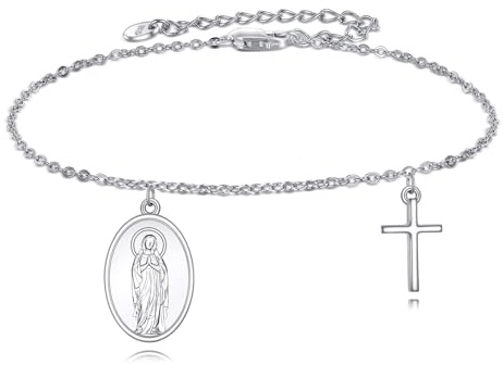 YFN SAINTS Armband Sterling Silber Saint Medaille Religiöser Schutzpatron Amulett Schmuck Geschenke für Damen Herren