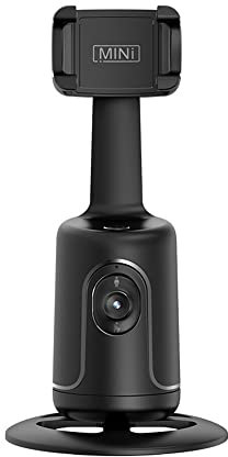 Hanzete Smart 360° Auto Face Tracking Gimbal Desktop Selfie Stabilizzatore Robot Cameraman con Obiettivo Regolabile Base Stabile Supporto per Telefono per Smartphone Vlog Live Streaming Video Chat