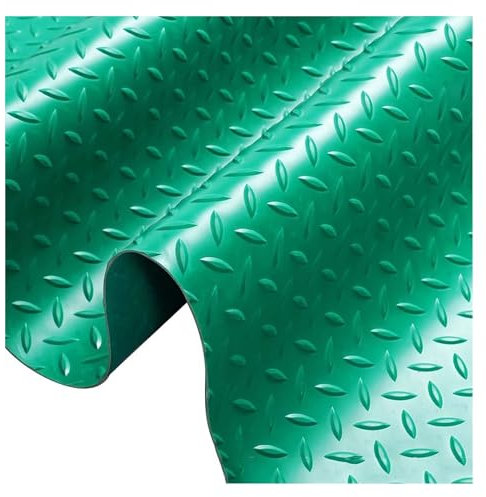 Tapis de sol gris antidérapant 120 x 500 cm, tapis de sol de garage, tapis en caoutchouc, tapis de treillis en rouleau, tapis de gymnastique imperméable for terrasse, garage, atelier, parking, cuisine