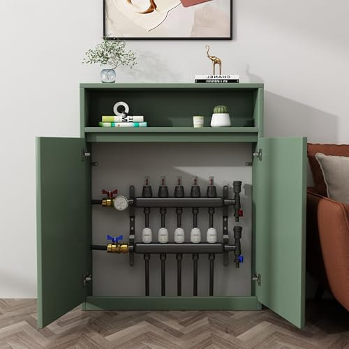 Radiator Cover Heater Covers For Radiators Solid Wood Heater Covers Cabinet For Home Decorative Stand Radiator Cabinet Shelf Modern Radiator Covers For Home For Living Room Bedroom Bathroom(Green,100x