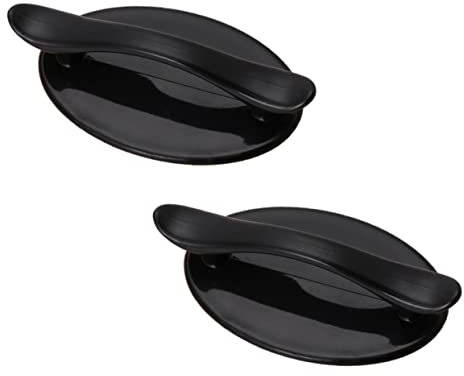 VILLCASE 2stücke Selbstklebende Schrankgriffe Multifunktionale Türgriffe Für Möbel Küche Schublade Balkontür Schwarz Langlebig Leicht Zu Installieren