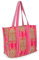Sac fourre-tout imprimé 100 % coton pour femme, réversible, sac fourre-tout matelassé élégant, Rose 1