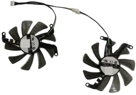 ZMHYGEW 2Pcs FY09015M12LPA,TH9215S2H-PAA01,Graphics Card Fan, For KFA2 for GTX 1660 Ti 1-Click OC, For RTX 2060(TH9215S2H-PAA)