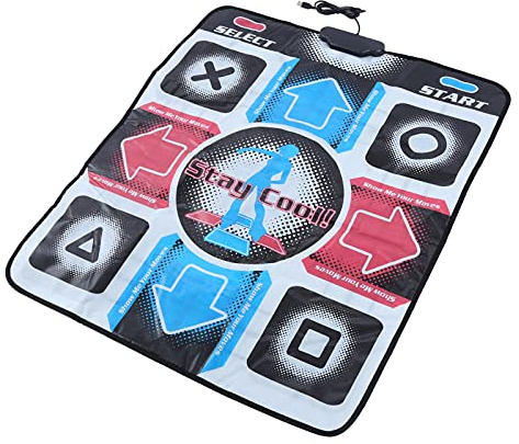 Yechiry rutschfeste Tanzunterlage, rutschfeste, Verschleißfeste Tanzmatte, Hochempfindliche USB-Gaming-Matte für PC mit Bequemem PVC, Kompatibel mit Window 98 2000 7