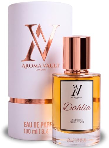Aroma Vault Dahlia | Delina Exclusif Inspired EDP for Women | 100ml | Floral Rose Fragrance with Pear, Vanilla & Oud | Long Lasting