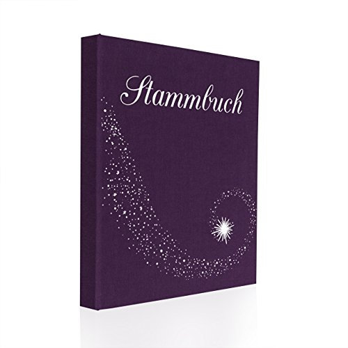 Hochzeitideal Stammbuch der Familie Serie Star A5 lila