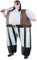 IRETG Piraten Aufblasbares Kostüm Blasen auf Karibik Piraten Anzug Fancy Kleid Lustiger Overall für Party Halloween Weihnachten Cosplay
