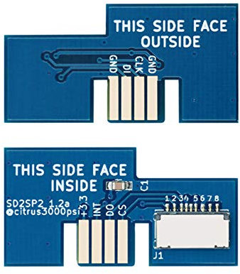 SHEAWA Adaptador de tarjeta micro SD profesional TF lector de tarjetas para Game Cube SD2SP2 SDLoad SDL (azul)