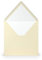 PAPERADO 10 Briefumschläge quadratisch Chamois gerippt Creme Beige - 100 g/m² Kuvert Ohne Fenster 16,4 x 16,4 cm - Hochzeits Umschläge mit Nassklebung spitzer Klappe