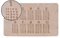 Deitert Frühstücksbrettchen 1+1 für Schulanfänger – Frühstücksbrett zum Lernen - Lern Brettchen - Brotzeitbrett aus Buche 25 x 15 x 1 cm