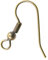 200pcs Hypoallergenic Earrings Fish Hooks Connectors 18mm Ear Wires Earwire Antique Bronze Plated Brass Earrings Making Findings CF20-4