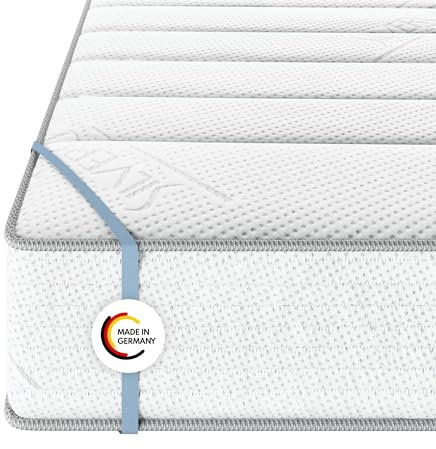 MSS e.K. Federkernmatratze Medic Silver | 180 x 200 cm | H5-XL | EXTRA HOCH 24 cm (Kernhöhe: 22 cm) | 7 Körper-Liegezonen | TASCHENFEDERKERN | Komfortschaum | exklusiver Borderbezug