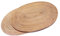 Set Mit 2 Handgewebten Tischsets aus Natürlichem Rattan Hitzebeständiger Unterlage Dreibein(Oval 30x40cm)