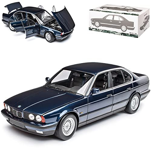 B-M-W 5er E34 535I Dunkel Blau Fast Schwarz 1987-1996 1/18 Minichamps Modell Auto