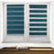TROYAHOME® Doppelrollo Klemmfix Ohne Bohren Duo Rollo Fenster Rollo Easyfix (Petrol, 85 x 150 cm (Stoffbreite 82 cm)