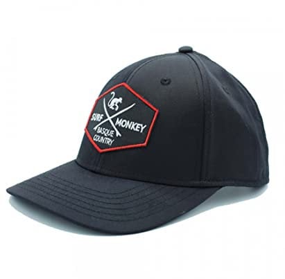 Gorra Sport Surf Monkey® - Gorra técnica con protección Solar UPF50+ (Negro)