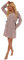 FOREX Lingerie kuscheliger und moderner Damen Bademantel, mit Reißverschluss, Kapuze & Taschen, made in EU, beige-meliert, Gr. XL