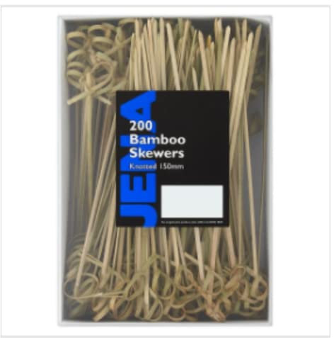 JENA 200 Bamboo Skewers x Case of 20