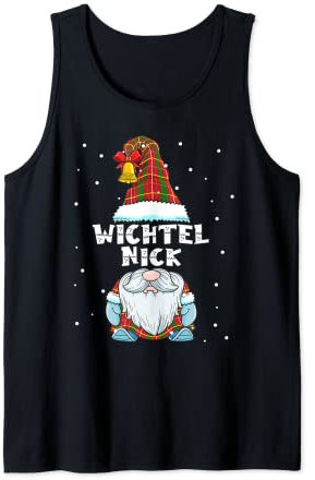 Herren Wichtel Nick Partnerlook Vornamen Weihnachtsoutfit Tank Top