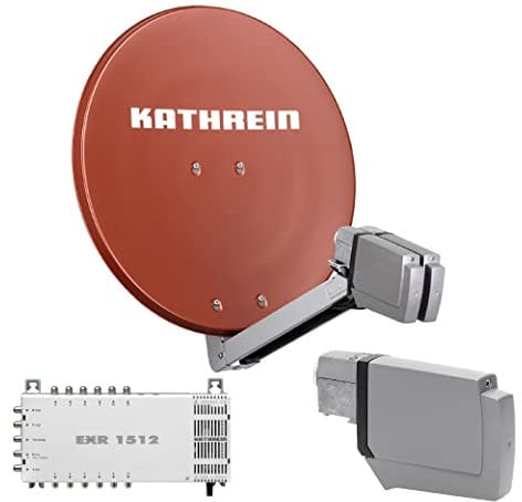 Kathrein CAS 80 Sat-Antenne Rotbraun (ro) multifeedfähig - 12 Teilnehmer