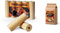 Sanitärshop baustoffe & Sanitär Set: 1 x 10 kg Premium Holzbbriketts mit optimierter Rundform mit Loch - zum Heizen für Kamin Grill Heizung - inkl. 1 kg Anzünder