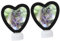PartyKindom 2st Led-Spiegel-fotorahmen Bilderrahmen Fotohalter in Herzform Fotohalterverzierung Leuchtender Fotorahmen Fotorahmen-Ornament Mode-fotorahmen Kunststoff Schminkspiegel Hochzeit