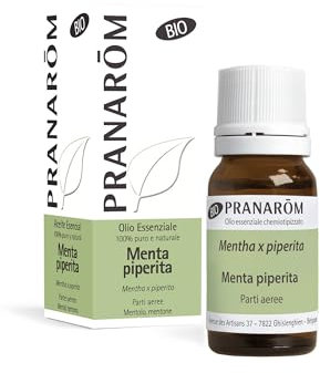 PRANARÔM - Menta Piperita BIO - Olio Essenziale Chemiotipizzato - Digestione & Tonificazione - 100% Puro E Naturale - OECT - 10 ml