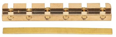 Miskall 42mm Height Brass Guitar Nut Replacement for Telecaster Tele Stratocaster FroStrat ST TL Style Electric or Acoustic Guitar (42mm for ST/TL Guitar)