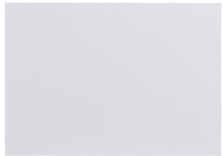 Florence Postkarten Set Weiβ - 300 gsm - Doppelkarten - Blanko Briefpapier - 10,5 x 14,8 cm - Karten Basteln - Ideal als Geburtstagskarte, Einladungskarten - Scrapbook Zubehör