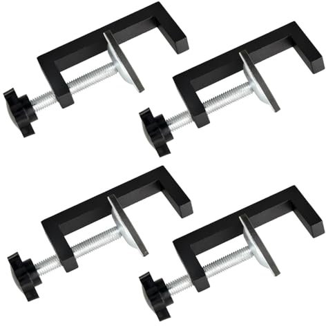 Sctmda Abrazaderas en C 4 Piezas Abrazadera Fija Carpintería Sargentos G Abrazadera de Tornillo Ajustable Pequeña Abrazadera de Mesa Sujeción Abrazaderas Metalicas Abrazaderas Fijación para Madera