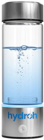 Hydroh Hydrogen Water Bottle 15oz, Portable Hydrogen Water Maker with SPE/PEM Technology for Home Office Fitness Travel
