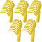 Crisalide®- 5 PZ Rastrello Pettine per Olive, 9 Denti in Plastica, Attacco Conico per Manico Universale, in Plastica Giallo PROFESSIONALE