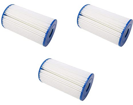 Qukaim Lot de 3 cartouches filtrantes pour piscine de type B, éléments de pompe de construction trèfle pour piscine spa, kit de cartouches filtrantes de rechange