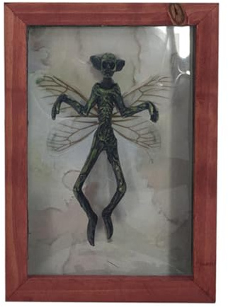 Mysteriöser Geister-Bilderrahmen – -Display, Halloween-Dekorationen aus Kunstharz – Gothic-Bilderrahmen, Kuriositäten und Kuriositäten, präparierte Tiere für die Wand
