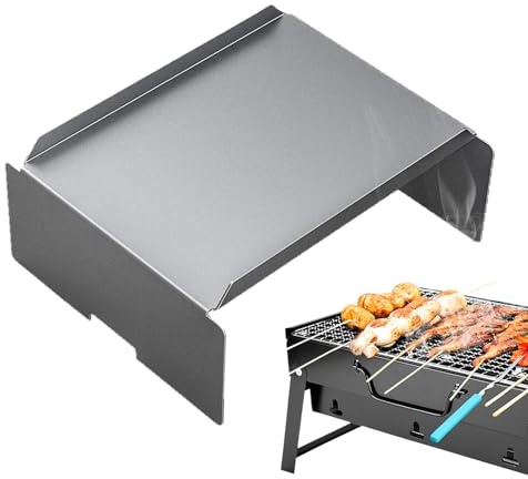 Kustimantu Grillwärmeabschnitte Diffusor, Edelstahl Grill Wärme Tape Diffusor, Ersatzteil aus Edelstahl für Grill, Sogar Lebensmittelwärme Easy Mount BBQ Accessoires Chef Lösung für Vater, Mutter, Hus