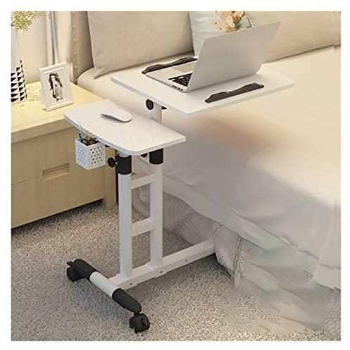 GUHPZA Überbetttisch Mobiler Überbetttisch Klappbarer Laptoptisch Verstellbarer Beistelltisch Computertisch Klappbarer Laptoptisch Für Zuhause Bett-Arbeitstisch Beweglicher Bett