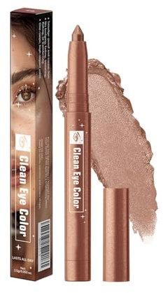 1 Stück Bronze Crayon à paupières, résistant à l'eau et crémeux, eyeliner et highlighter polyvalents, idéal pour le maquillage des yeux, 09 Brun cuivré