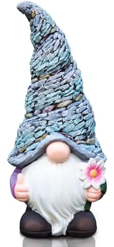 Kunkeinson Mittel Gartenzwerge für außen wetterfest, 31 cm hoch