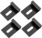 HOLIDYOYO 4Pezzi Gancio Per Specchi Da Supporti Per Robusti Inossidabile Per Specchi Pesanti e Testiere Con Design Elegante e Moderno